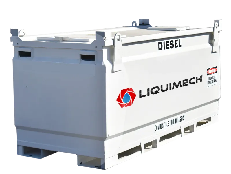 Diesel bunded fuel tanks 10,000 litre steel cube fuel tank with 9,500 litre safe fill