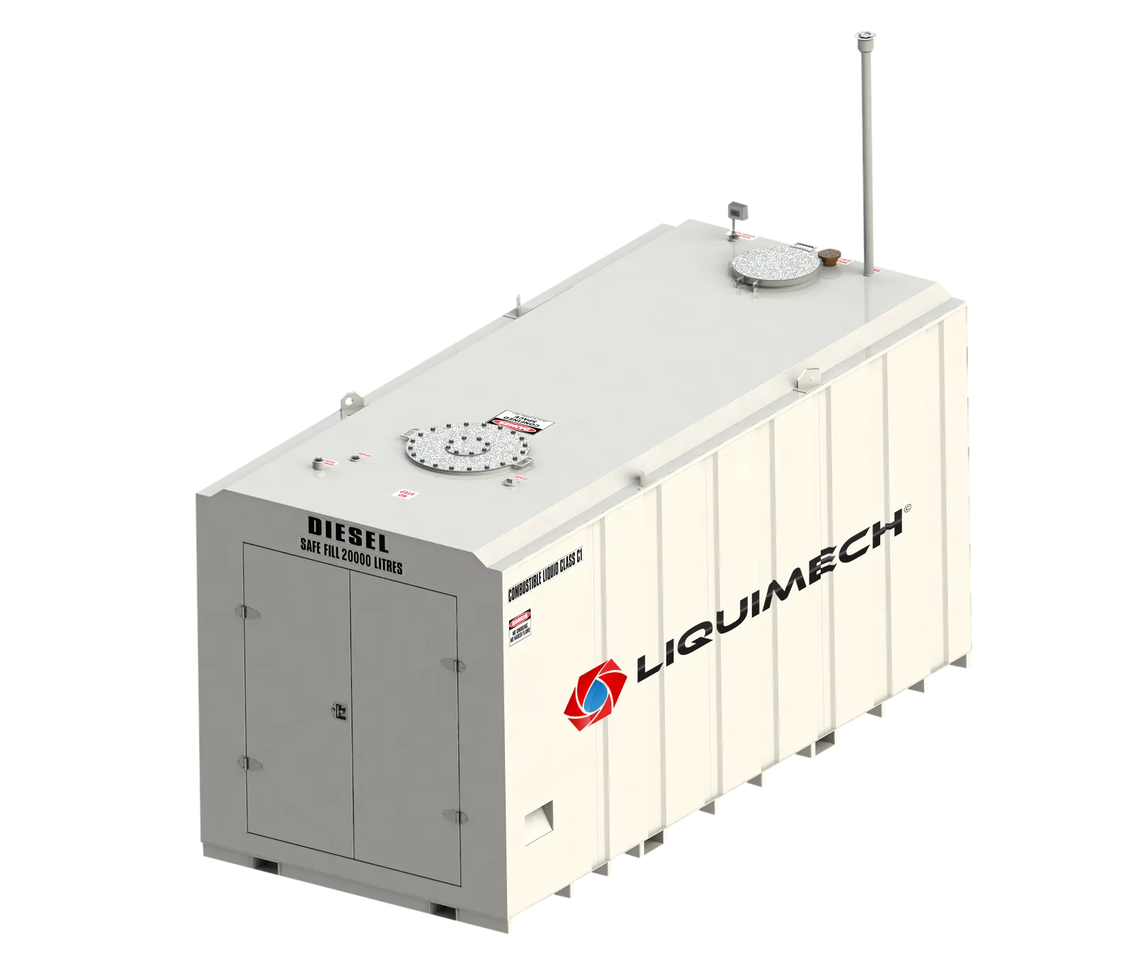 Diesel bunded fuel tanks 22,000 litre bunded fuel storage tank with 20,000 litre safe fill capacity