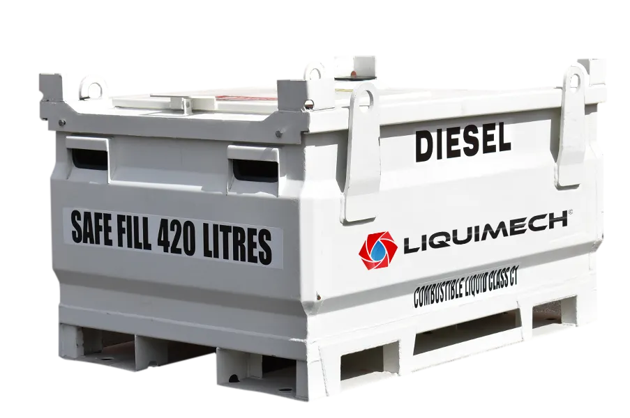 Diesel bunded fuel tanks 450 litre steel cube portable diesel fuel tank with 420 litre safe fill 