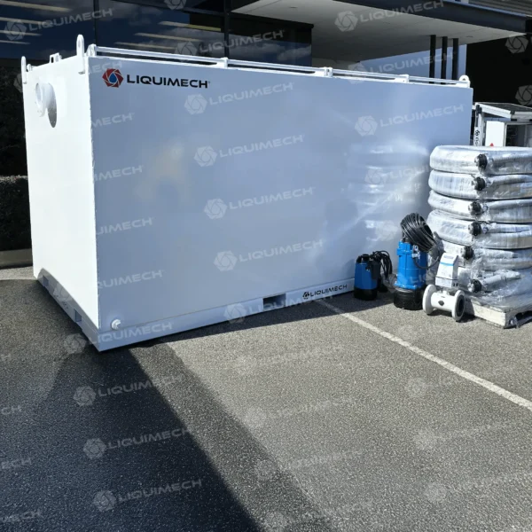 Australian-engineered Liquimech sediment tank designed for harsh field conditions and ready for delivery