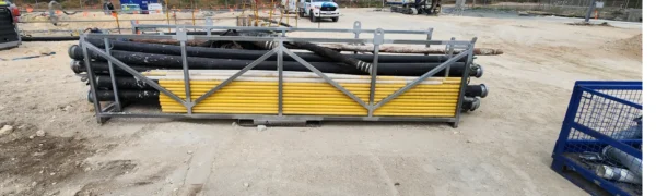 Australian polypipe manufacturer with durable pipe rack installations for industrial and mining applications