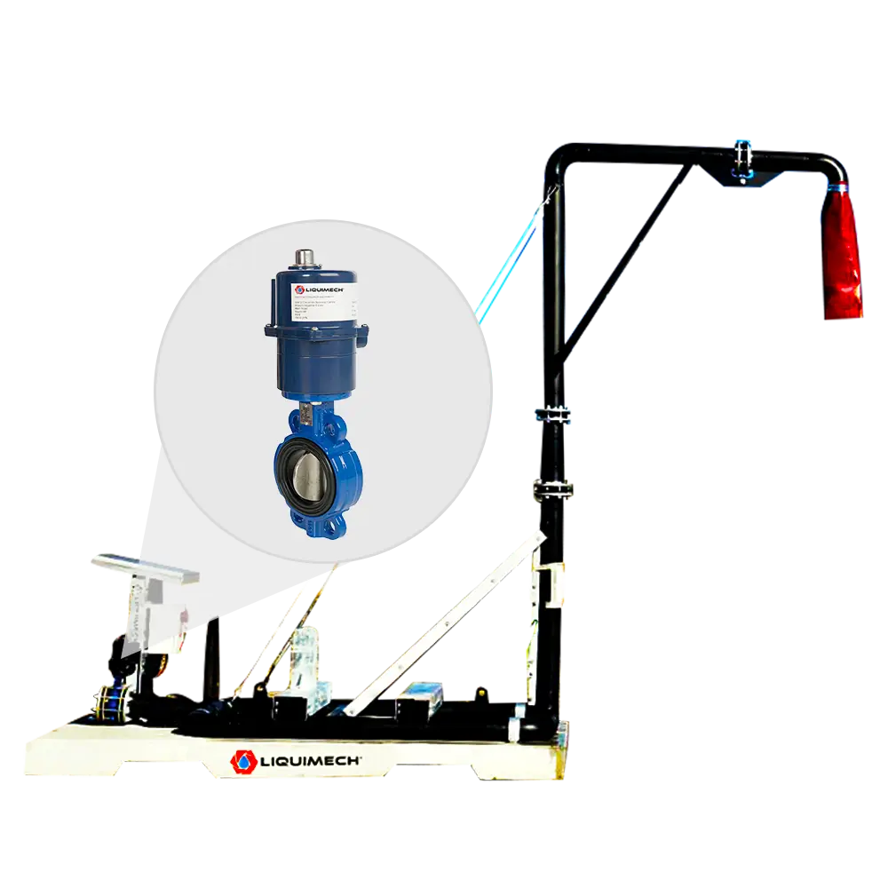 Automatic Standpipe OnOff Control Valves by Liquimech with electric actuator controlling water flow