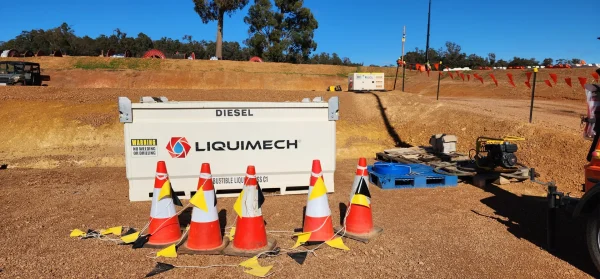 Bunded diesel storage tank ensuring environmental protection