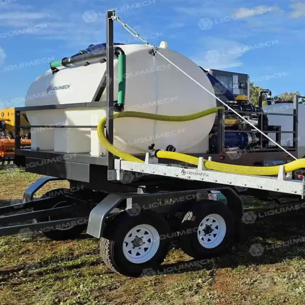Chemical mixing station with automated dosing equipment for faster spray