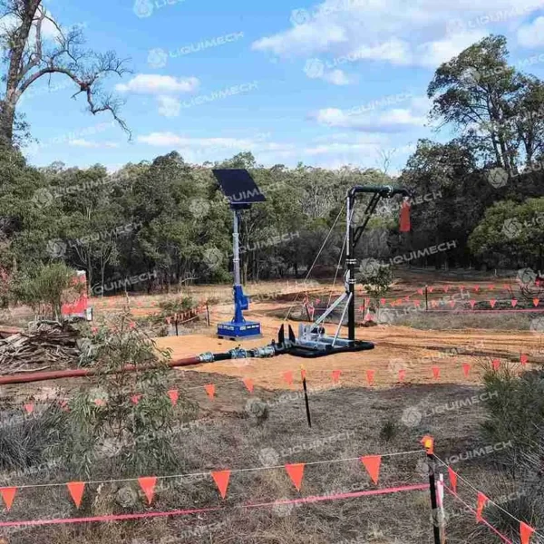 Corrosion-resistant Liquimech HDPE standpipe for mining water transfer
