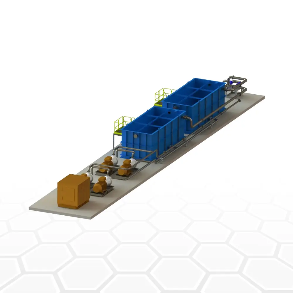 Custom-designed dewatering fish tank system by Liquimech for reliable liquid handling
