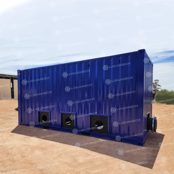 Customisable container tanks system with capacity range 10,000 to 56,000 litres.