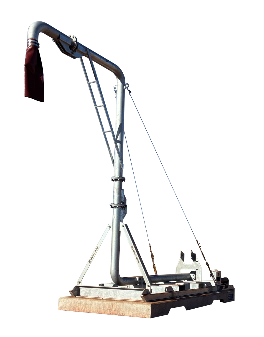 Galvanised standpipe for mining and industrial sites, engineered to withstand high winds and harsh weather conditions, ensuring reliable water delivery