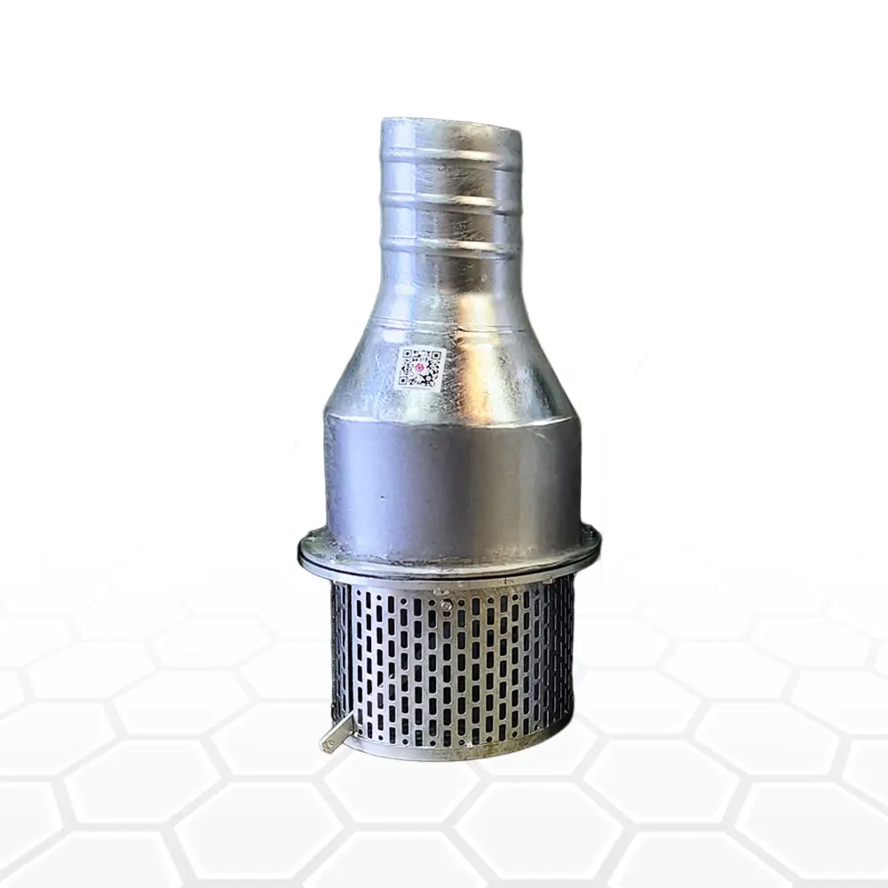 Durable foot valves with hose tail connection for easy installation