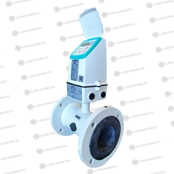 Electromagnetic flow meter MAG 6000, designed with IP67 NEMA 4X6 protection, sun cover, and long-lasting industrial reliability