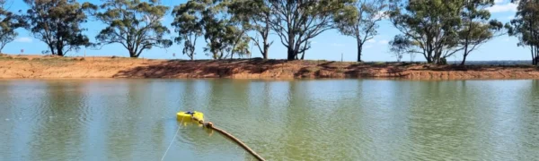 Floating mining pump system by Liquimech for Australian mining operations