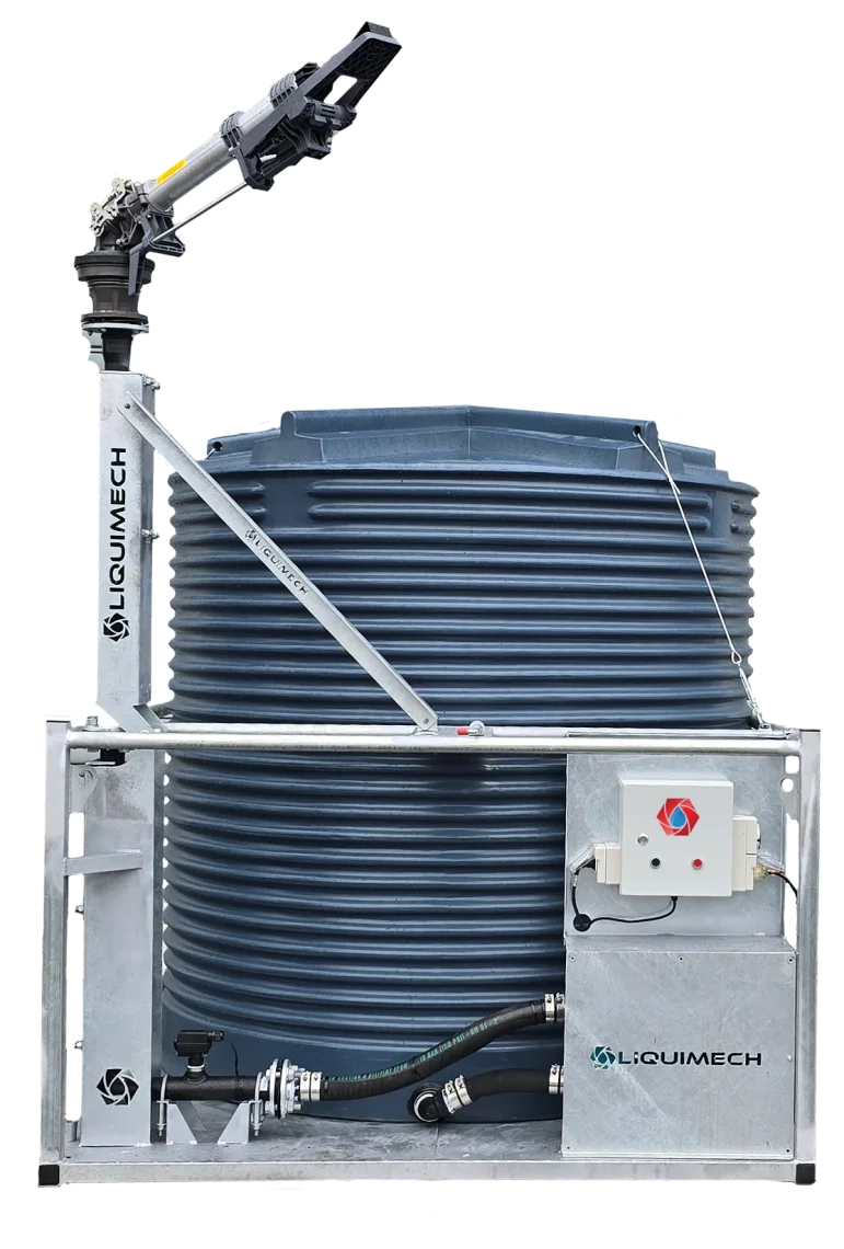 Hands-free dust suppression using the Liquimech Tank Sprinkler System with integrated remote access