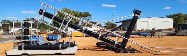 Heavy-duty J Stand reducing downtime during water truck refills