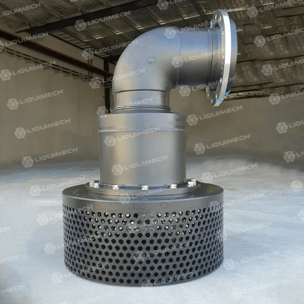 Heavy-duty Liquimech HDPE foot valve designed for efficient water management and long-lasting pump performance