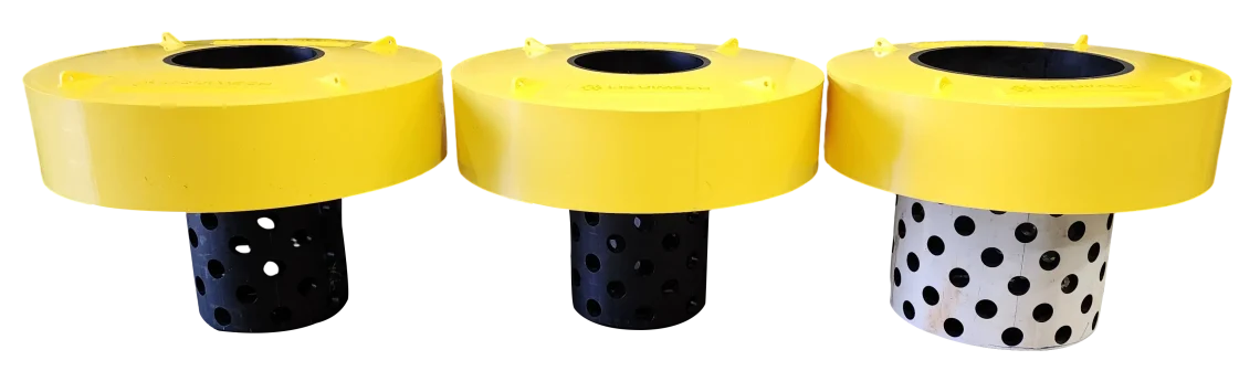 Heavy-duty donut pontoon used as a float for submersible pump