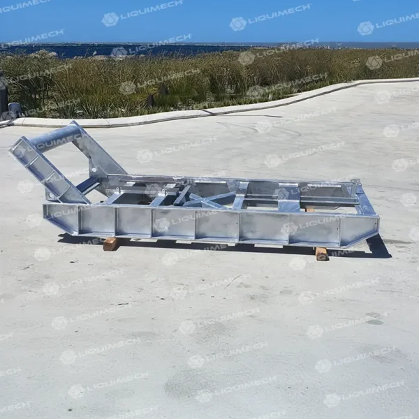 Heavy-duty skid for pumps, designed for industrial and mining applications by Liquimech