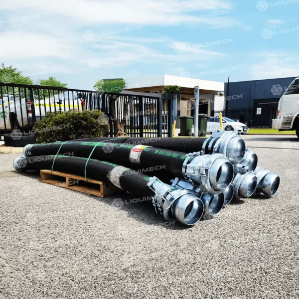 High flexibility rubber hoses suitable for suction and discharge in industrial fluid systems