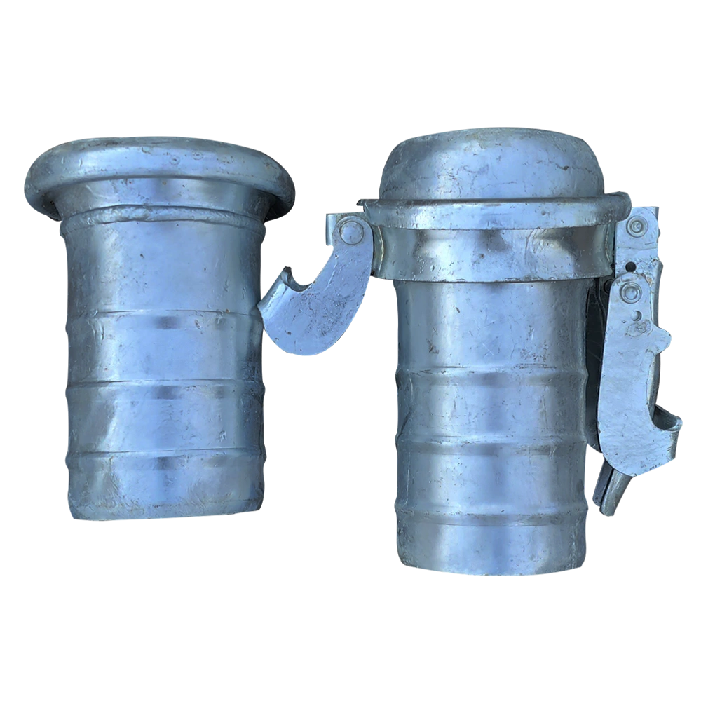 Hose coupling with threaded connection for secure fit