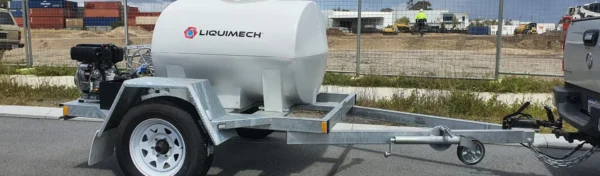 Industrial Pressure Cleaning Trailer setup for portable cleaning operations across worksites