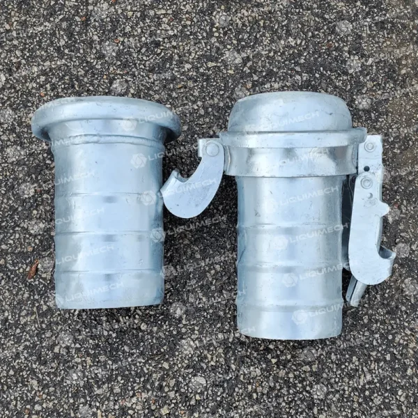 Industrial hose coupling for secure connection of hoses by Liquimech