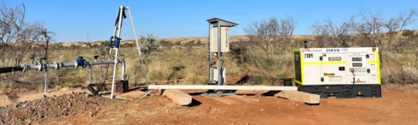Industrial mining pump in Australia by Liquimech, designed for dewatering, dust suppression, and water recycling