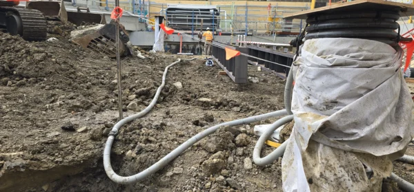 Industrial sedimentation tank prepared for site installation