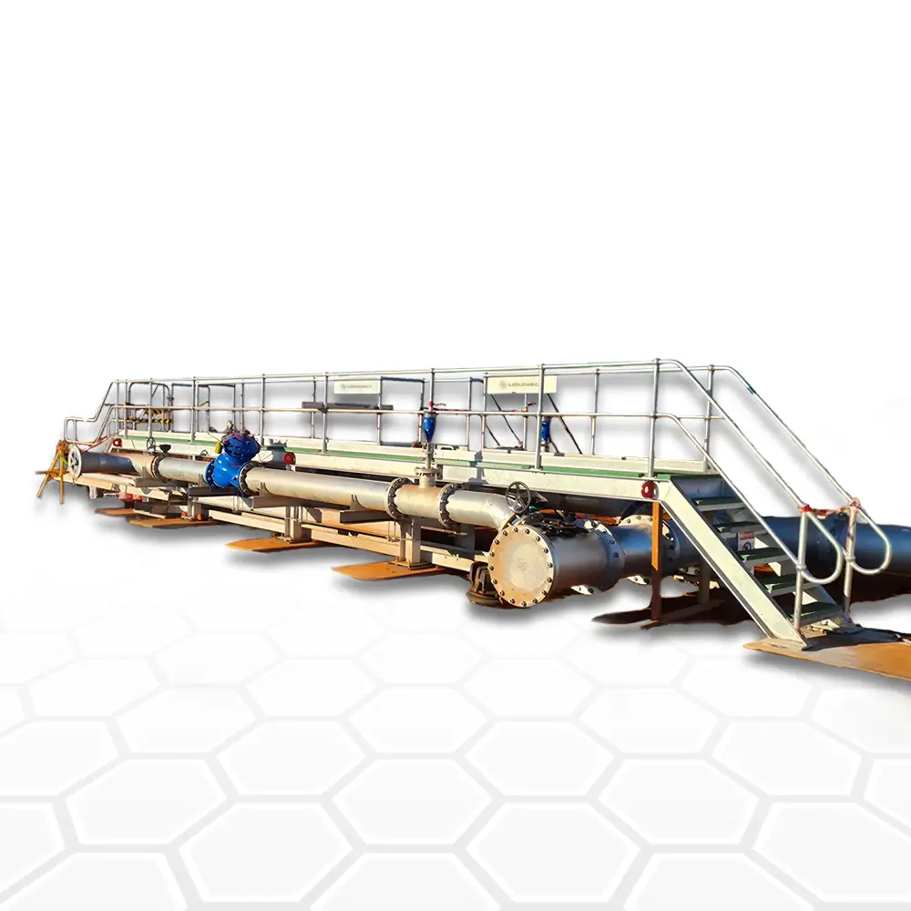 Industrial walk over and walkway system designed for safe crossing over pipes and equipment