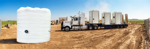 Insulated polyethylene storage tank for Australian industrial applications