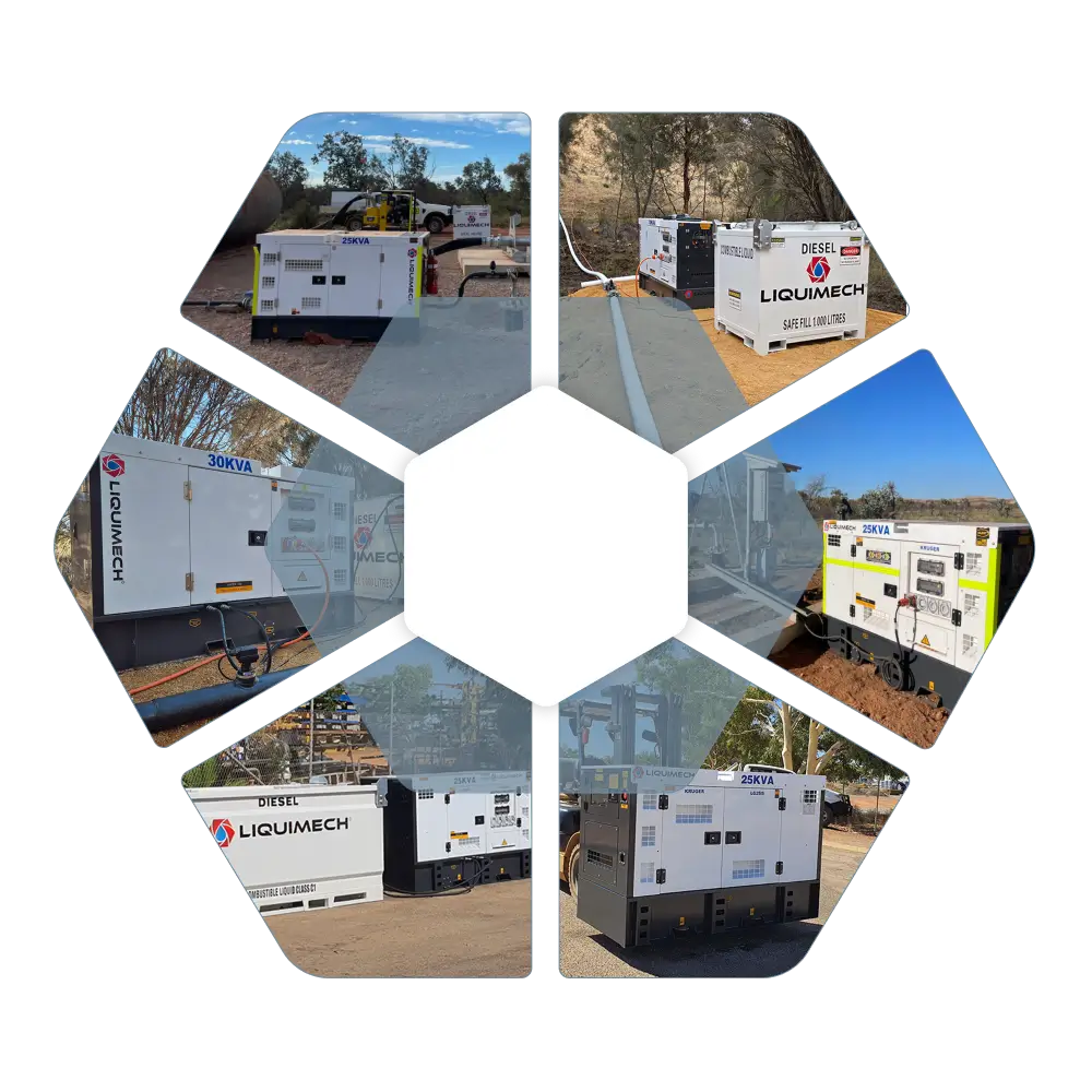 Liquimech 7–715 kVA diesel gensets in action with transport, protection and fuel upgrades
