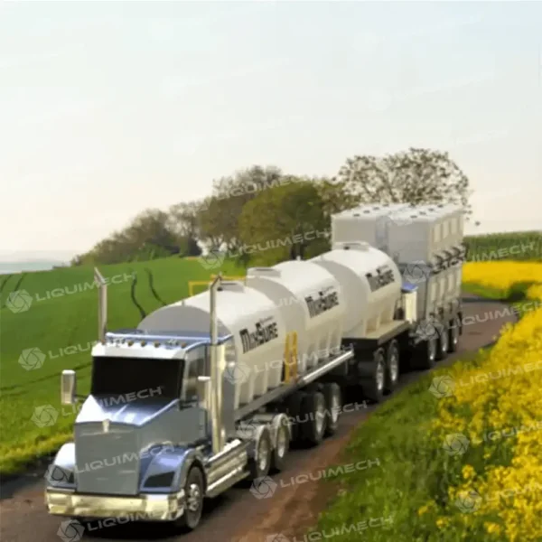Liquimech AG automated chemical mixing system and mixing tank