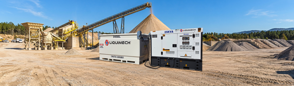 Liquimech Bunded Diesel Tanks for integrated diesel storage and fuel management and generator