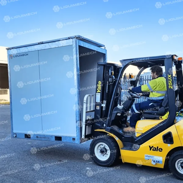 Liquimech Customisable Mobile Water Hydration Station with integrated water filtration for outdoor work environments