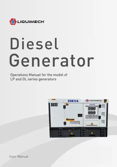 Liquimech Diesel Generator User Manual