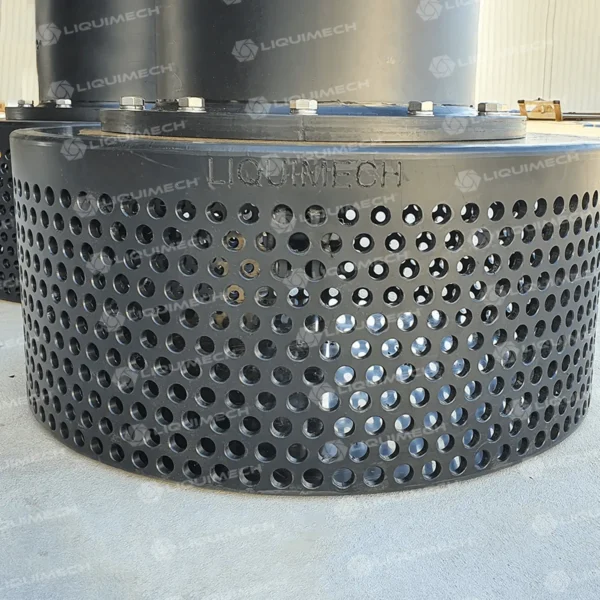 Liquimech HDPE foot valve engineered for corrosion-resistant, high-performance operation in demanding water transfer systems
