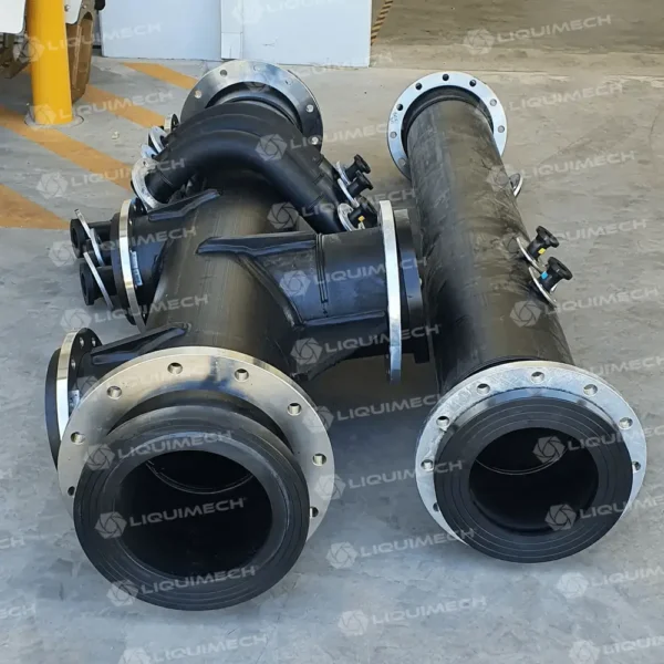 Liquimech HDPE piping spool manufactured for corrosion-resistant applications