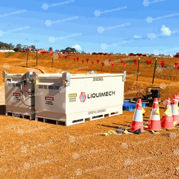 Liquimech Large-capacity diesel bunded tank for bulk on-site fuel supply