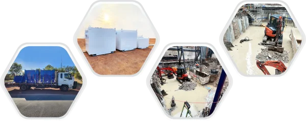 Liquimech Sediment tank used for water treatment and sediment control across various industrial applications.
