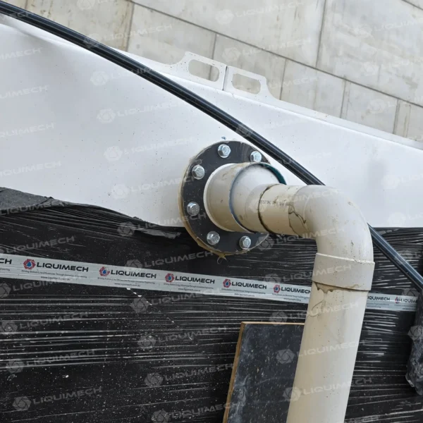 Liquimech Sedimentation tank connected to underground dewatering and filtration system