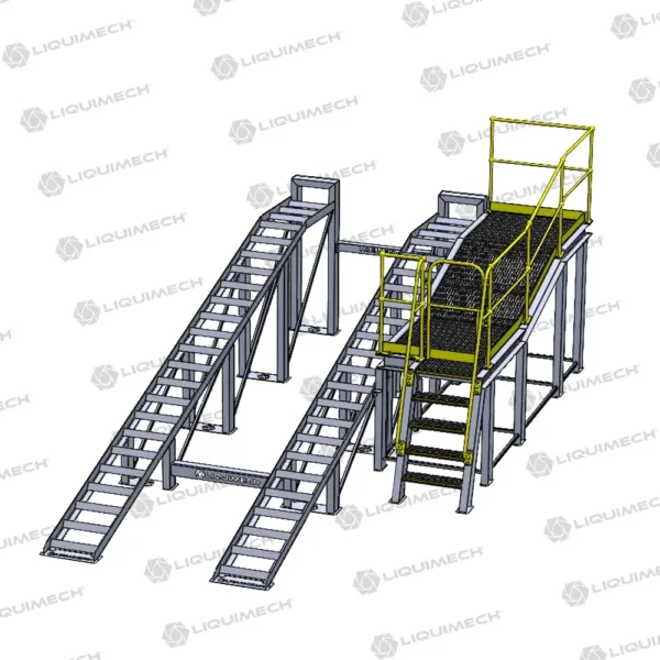 Liquimech Wash Down Access Platforms and Walkways with modular design for adaptable industrial applications