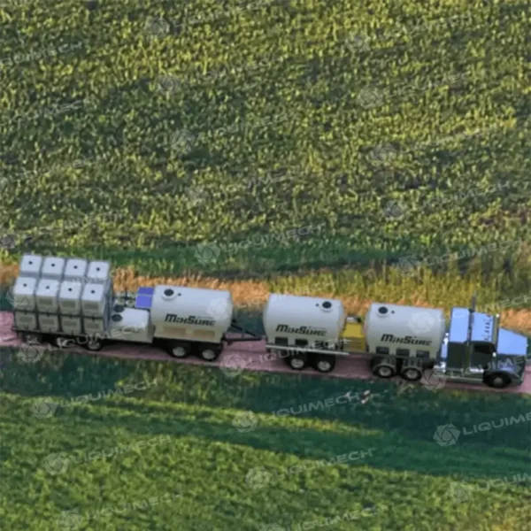 Liquimech automated chemical mixing tank for agricultural spray tenders
