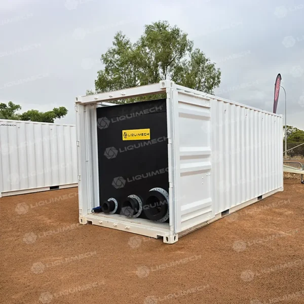 Liquimech bulk liquid storage tanks and containers for mining and industrial sites