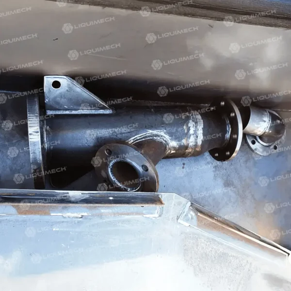 Liquimech custom-fabricated welded pipe with flanges for high-pressure pipelines