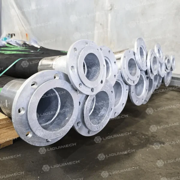 Liquimech industrial hose assemblies with quick-connect couplings for fast and safe installation.