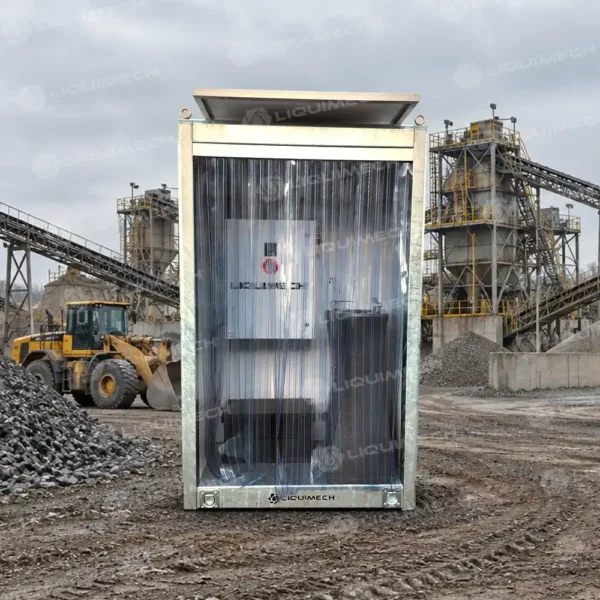 Liquimech mobile water hydration station with chilled drinking water for mining and construction sites