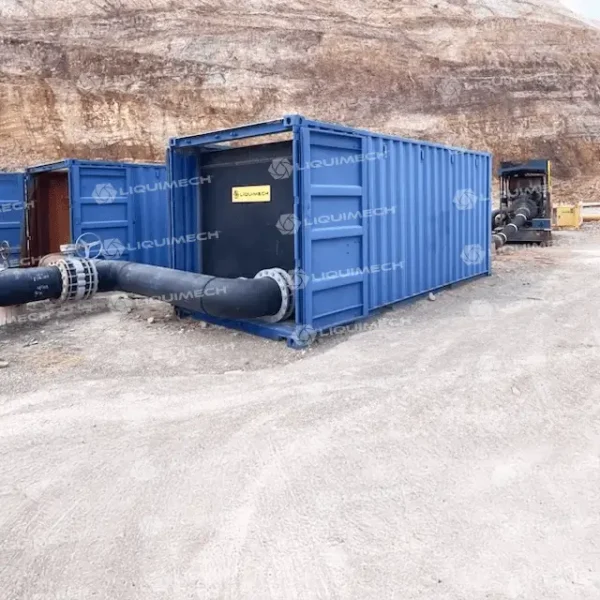 Liquimech pipe spooling with pump installed for efficient industrial liquid transfer