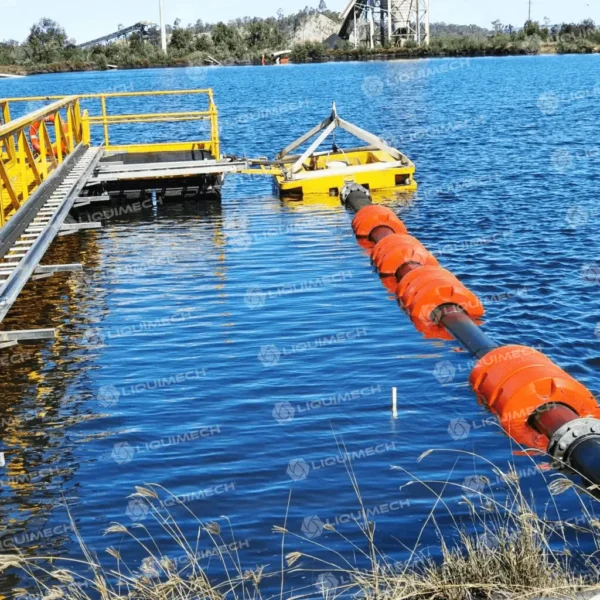 Liquimech pipefloats enhancing pipeline stability in harsh environments.