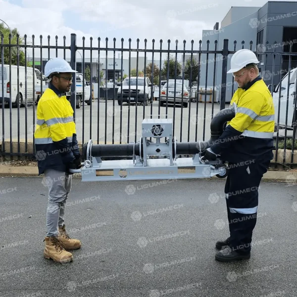 Liquimech portable flow meter for transport applications in mining, construction, and bulk water operations