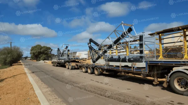 Liquimech portable standpipe for heavy vehicle water truck refilling on remote sites