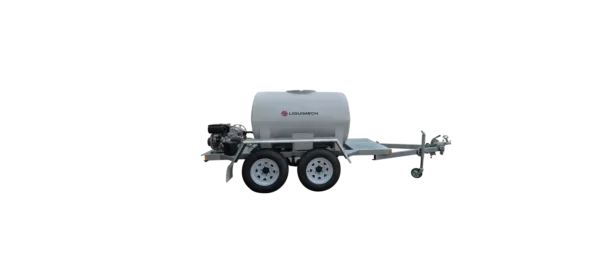 Liquimech portable water cart trailer in Australia for emergency fire response operations