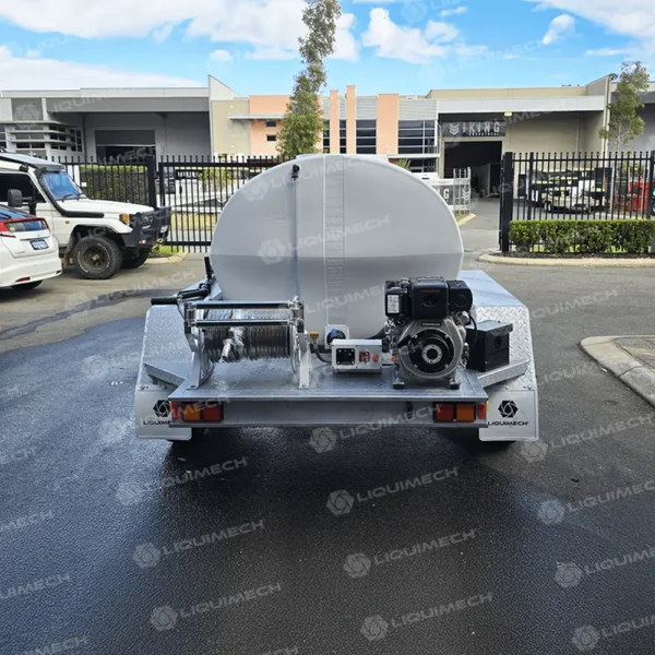 Liquimech trailer-mounted pressure washer unit for industrial and mining site cleaning